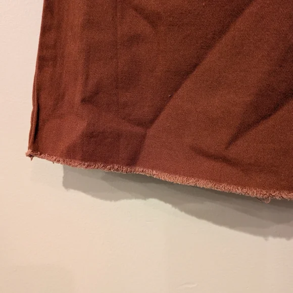 Rust Flared Drawstring Pants - Picture 4 of 6